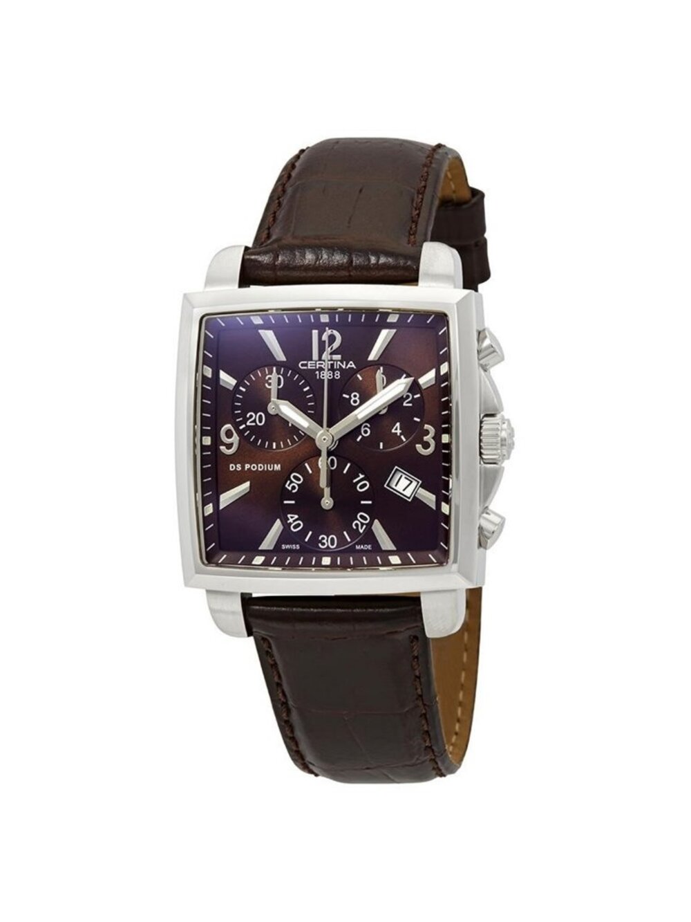 NWT Certina DS Podium Chronograph Brown Dial Ladies Watch